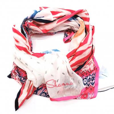 New foulard shanna fushia bleu blc