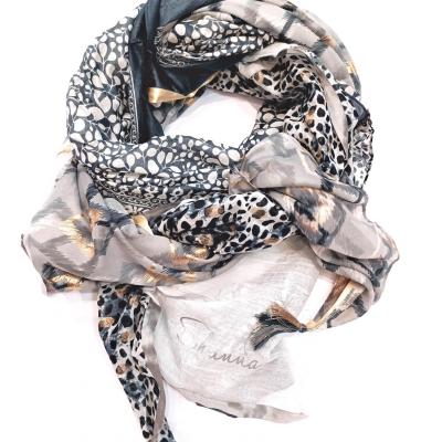New foulard shanna gris blc or